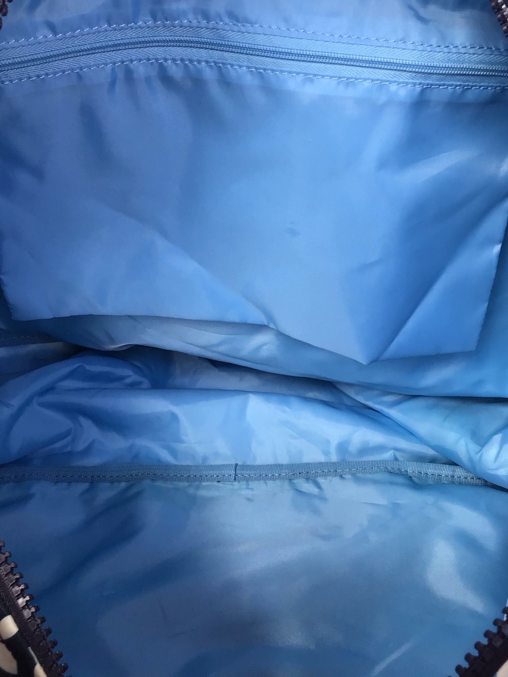 Brighton Blue White Nylon Tote - Picture 9 of 11